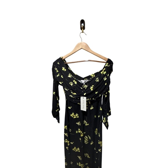 Cara Cara Miranda Off-The-Shoulder Floral-Jersey Maxi Dress Size Large - Picture 6 of 9